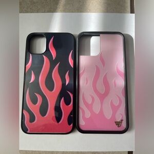 iPhone 11 Flame Design Black and Pink